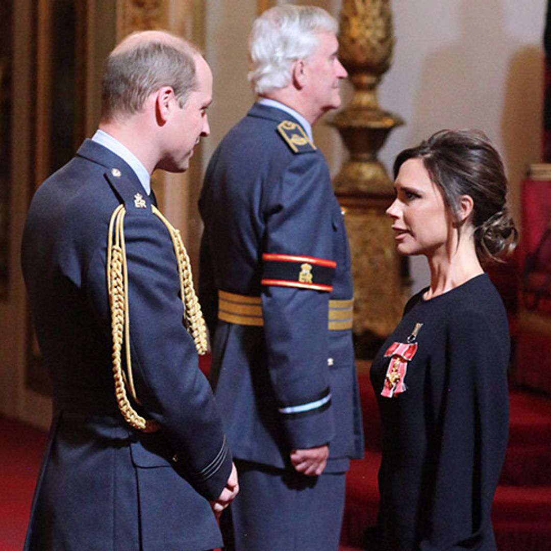 See David Beckham's tribute to wife Victoria after she receives OBE