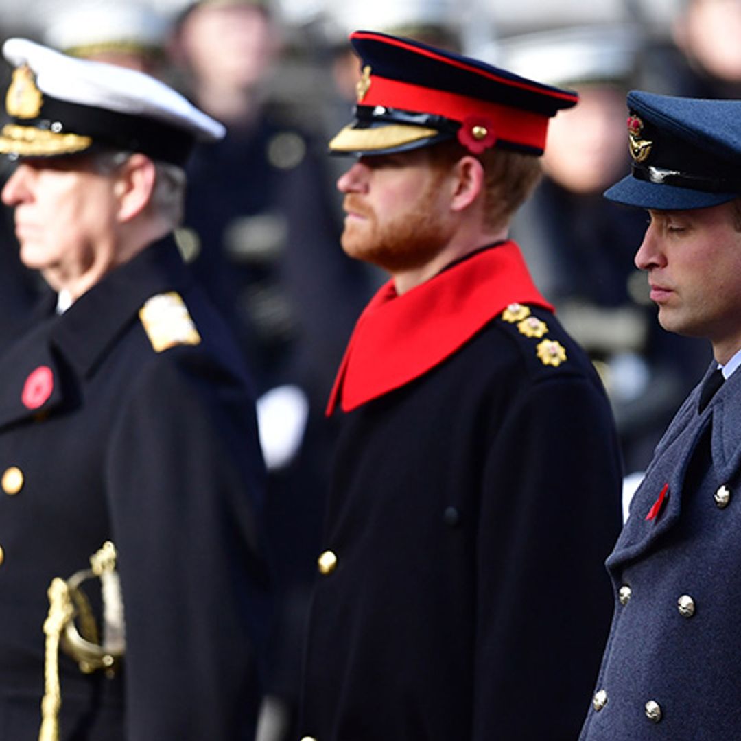 The royal family honour the country's war heroes on Remembrance Sunday