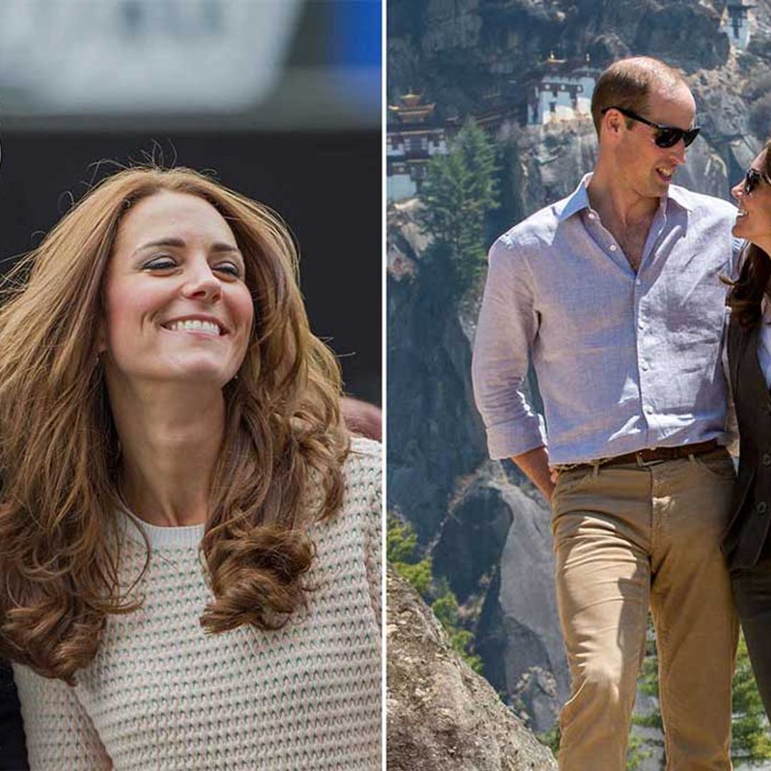Prince William and Kate's sweetest PDA moments from their royal tours in photos