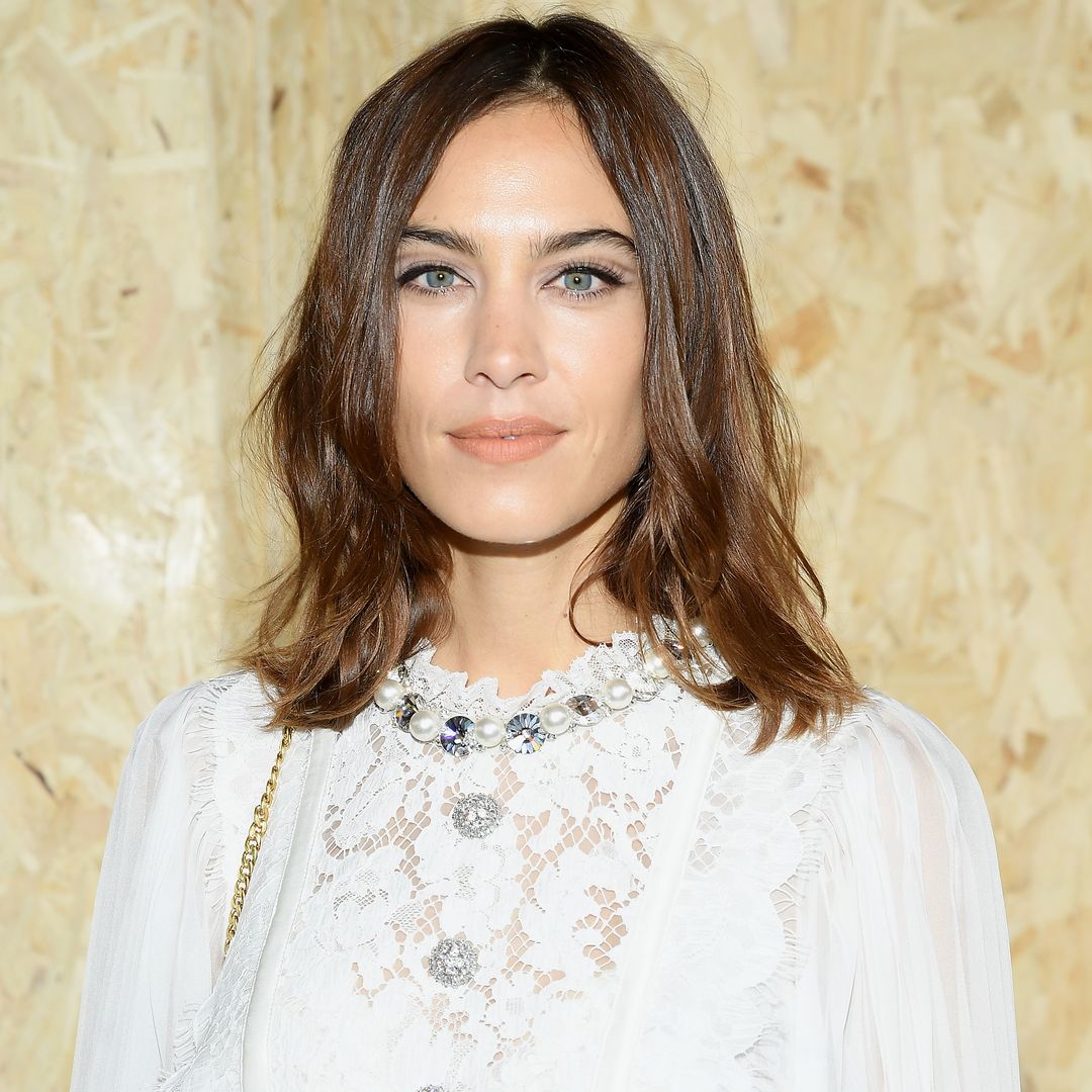Alexa Chung's sheer holiday dress is giving major sultry siren vibes