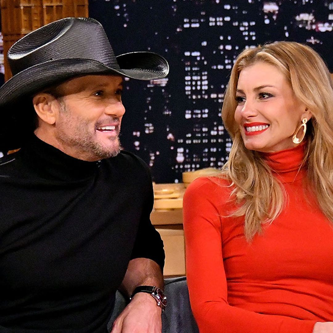 Faith Hill and Tim McGraw's Christmas tree inside sprawling mansion is simply out of this world