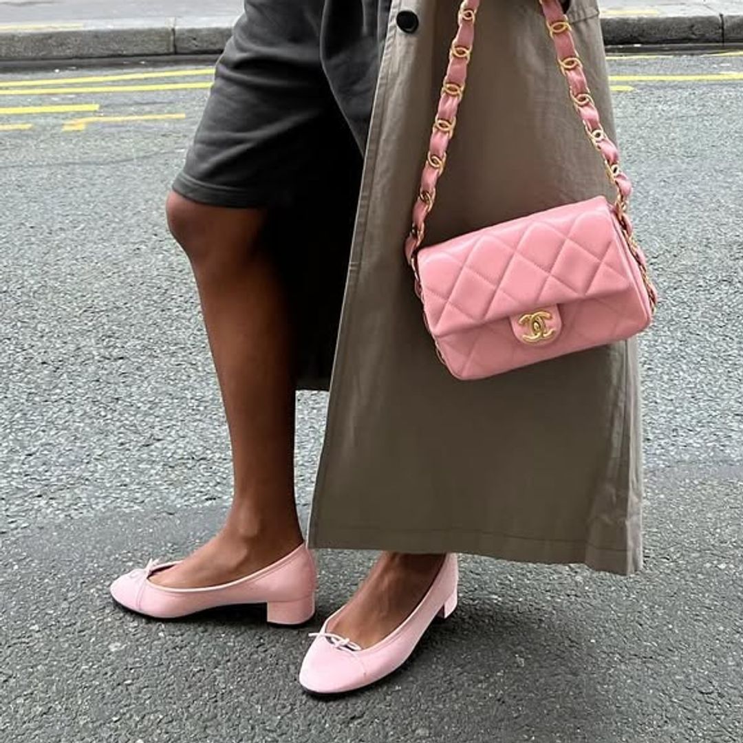 Block heeled ballet flats are officially in - here’s how to style them