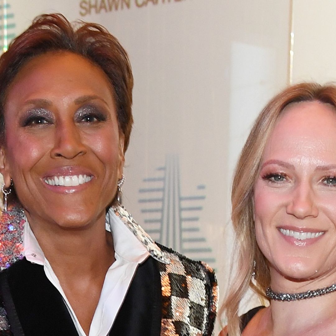 Robin Roberts supported by Amber Laign during rare on-air appearance