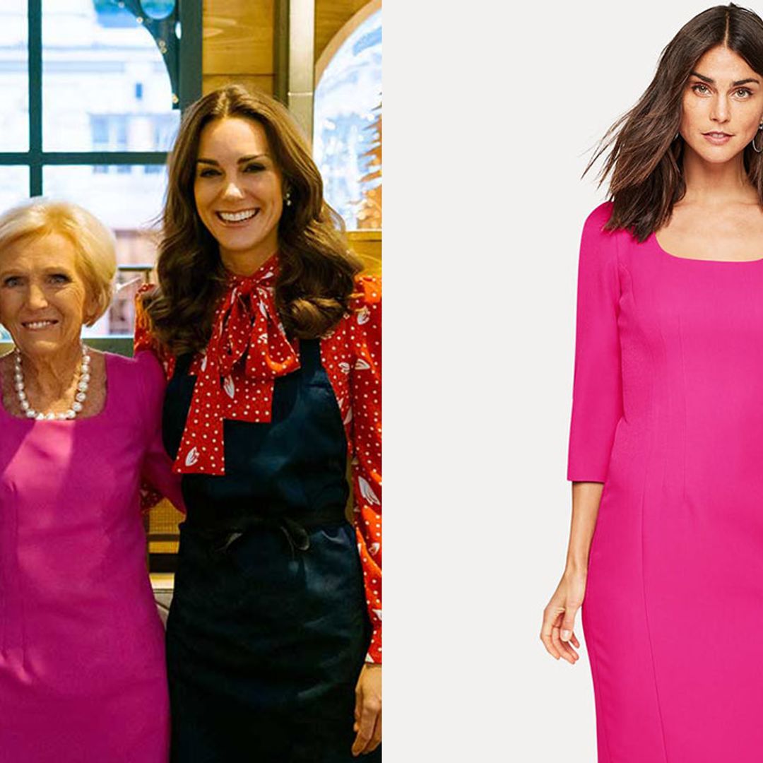 Mary Berry shows us how to dress for royalty in the perfect pink dress - and it's on sale