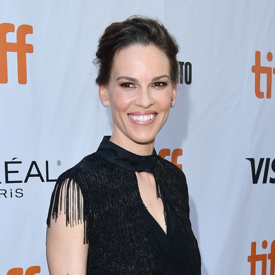 Hilary Swank shares stunning nude bump-shot days after birth of twins