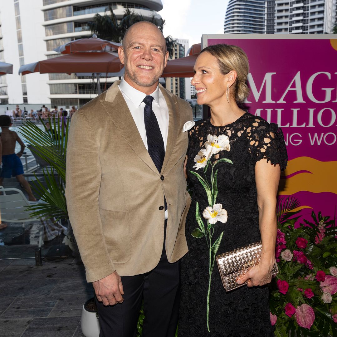 Zara Tindall oozes chic in lace dress as she and Mike land in Australia