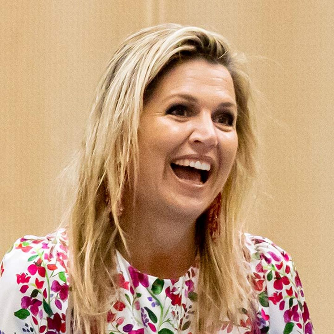 Queen Maxima looks gorgeous in recycled floral jumpsuit for royal outing