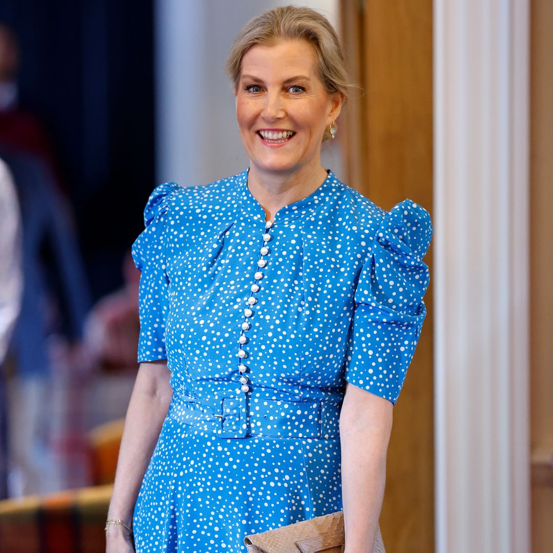 Duchess Sophie wows in Y2K low-slung leg-split skirt and knee-high boots
