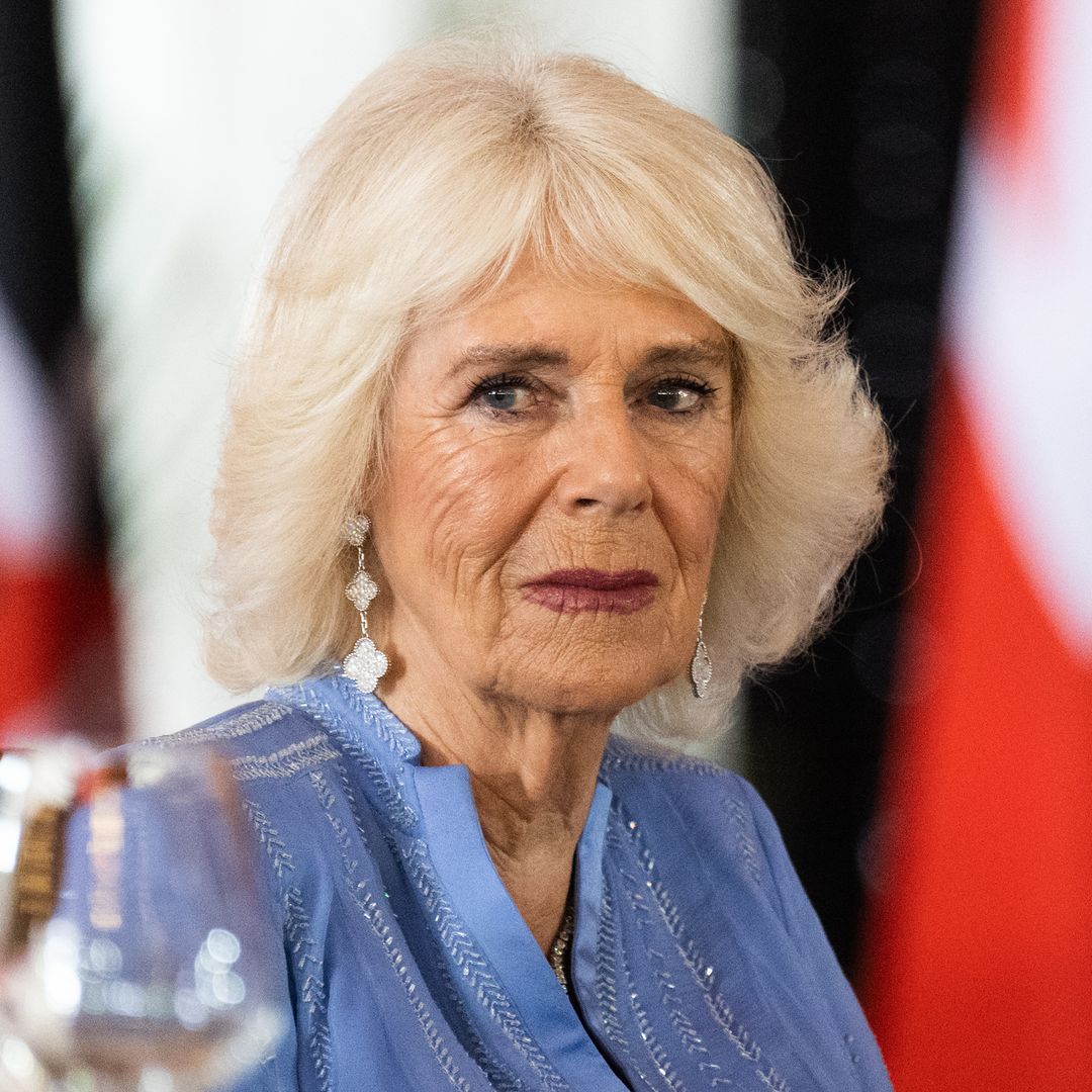 Queen Camilla is so elegant in unexpected cinched cord look