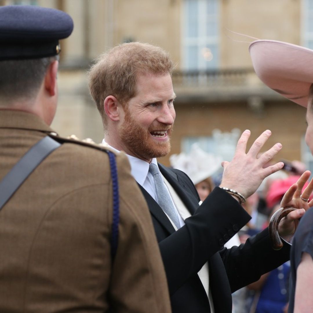 Prince Harry's sweet nod to wife Meghan Markle as she misses royal garden party