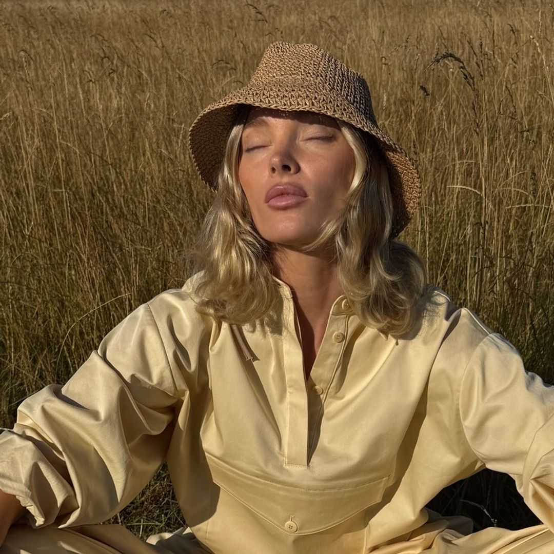 Elsa Hosk just wore the unexpected colour combo of summer 2025 in lingerie-inspired négligée