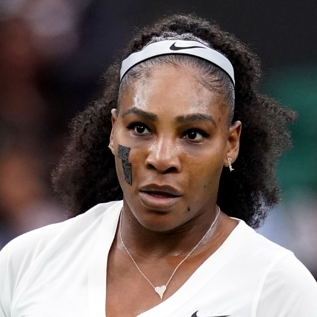Serena Williams reacts after upsetting early Wimbledon exit