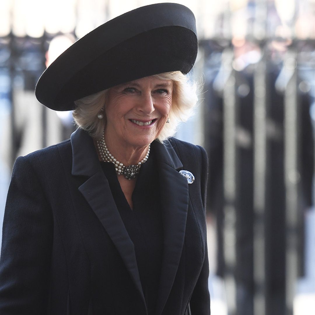 The Duchess of Cornwall wears a very regal outfit in Liverpool with Prince Charles