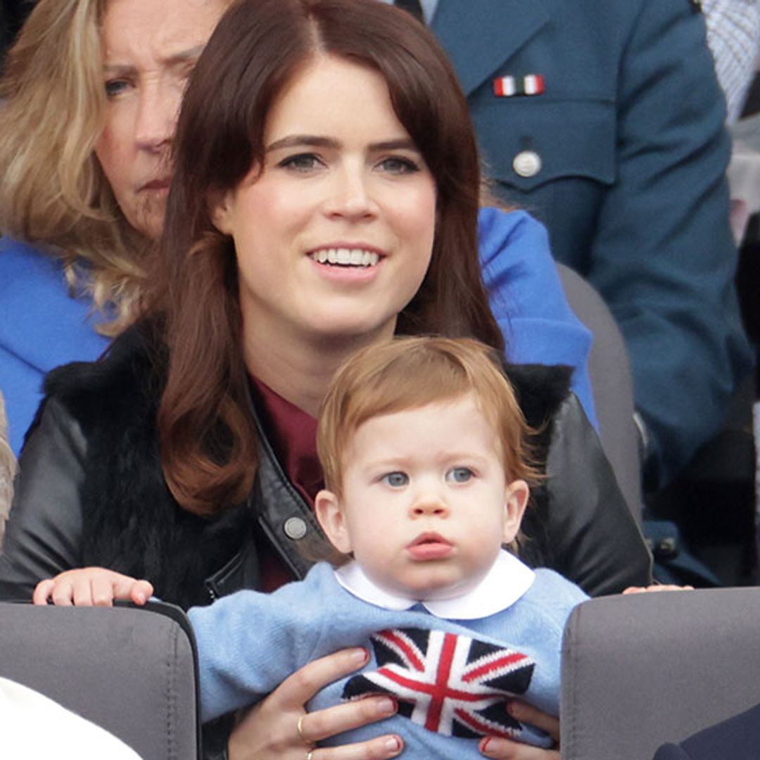 Princess Eugenie's son August walks late Queen's corgi in heart-warming new photo
