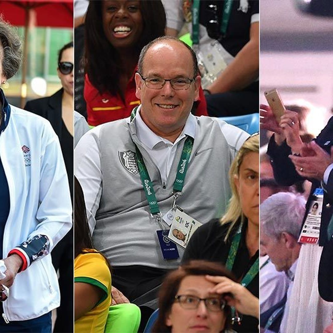 King Carl Gustaf and Queen Silvia cheer on Sweden's Handball team and more royals in Rio