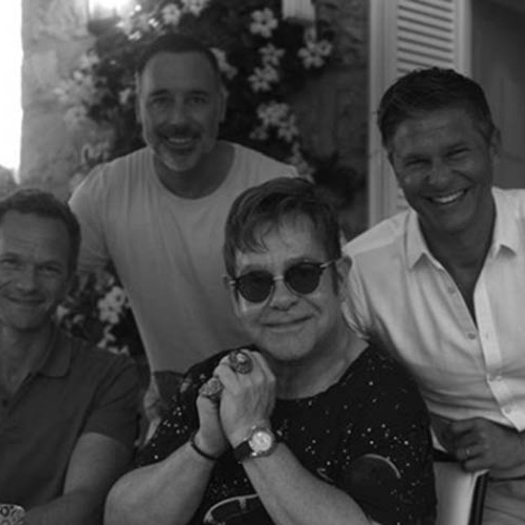 Sir Elton John and David Furnish enjoy star-studded holiday in Nice