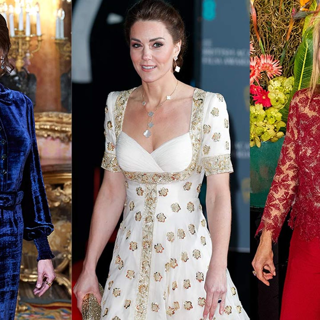 Royal Style Watch: Fabulous outfits from Duchess Kate, Queen Letizia and more regal ladies
