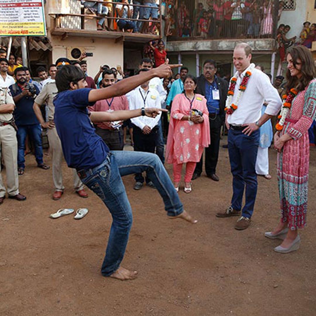 Prince William and Kate visit the slums of Mumbai