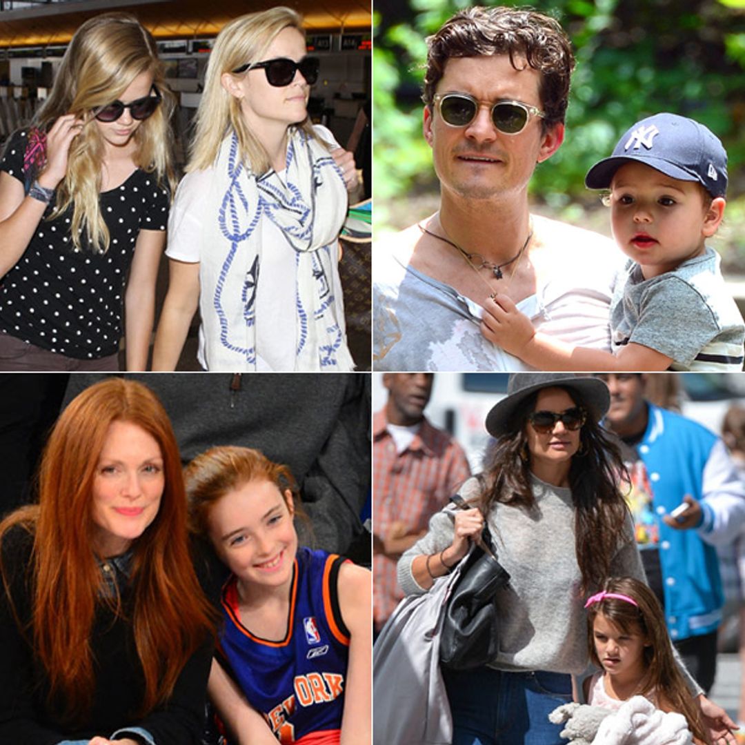 Ten celebrities and their lookalike children