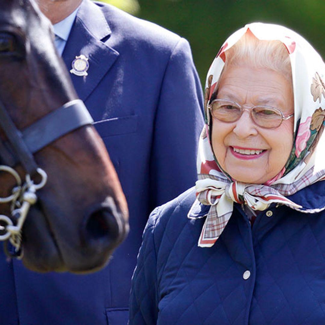 Beaming Queen drives herself back home after day at Royal Windsor Horse Show