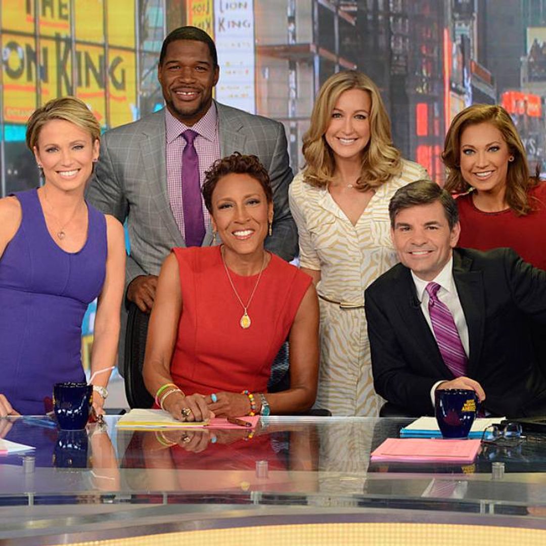 Amy Robach jets in to support GMA co-host Michael Strahan ahead of challenging new mission