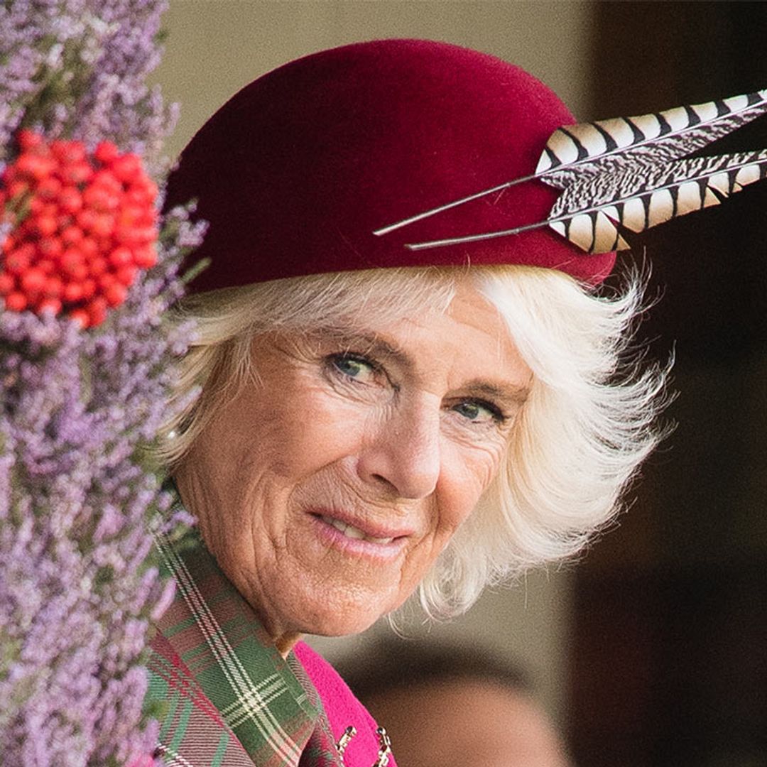 The Duchess of Cornwall wears the funkiest fascinator ever at Westminster Abbey