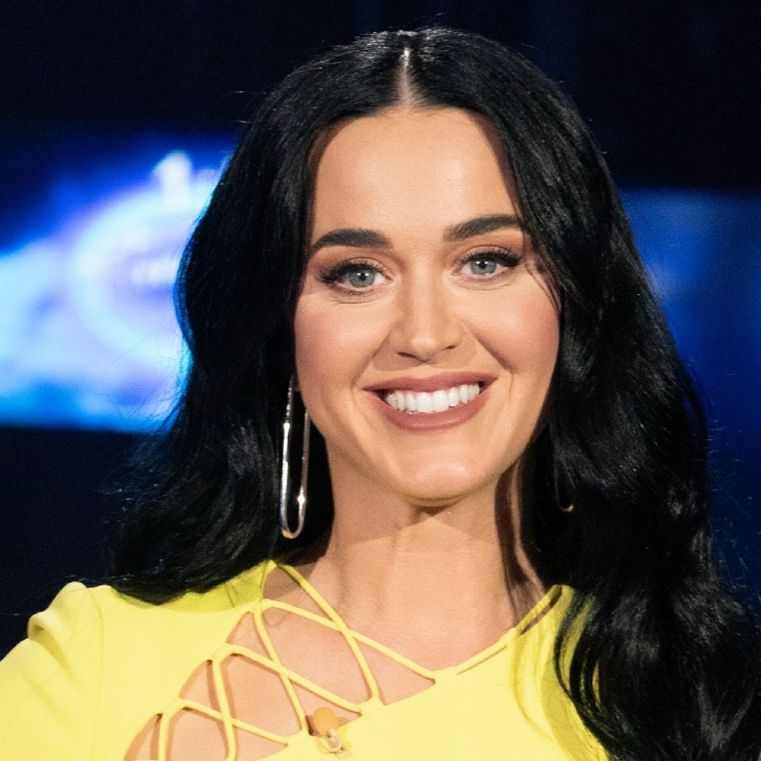 Katy Perry makes very special appearance in red cut-out dress