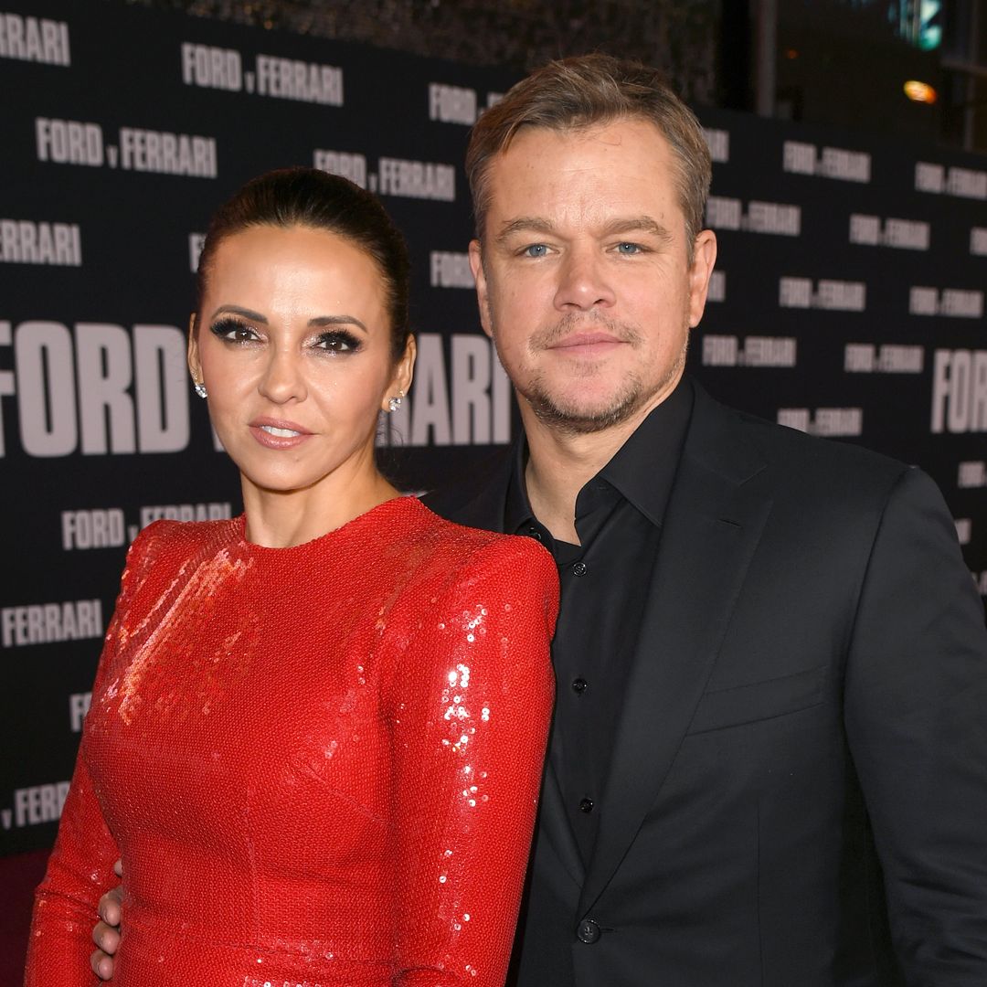 Matt Damon and Luciana Barroso's four daughters make rare red carpet appearance – see photos