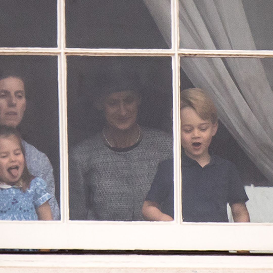 Prince George and Princess Charlotte make cheeky appearance at RAF flypast