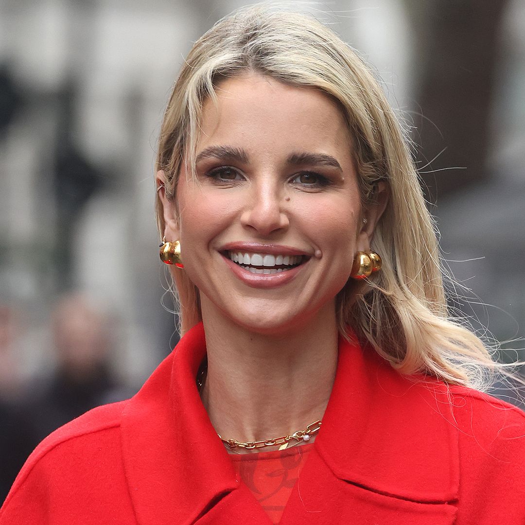 Vogue Williams divides fans with figure-skimming wedding guest dress