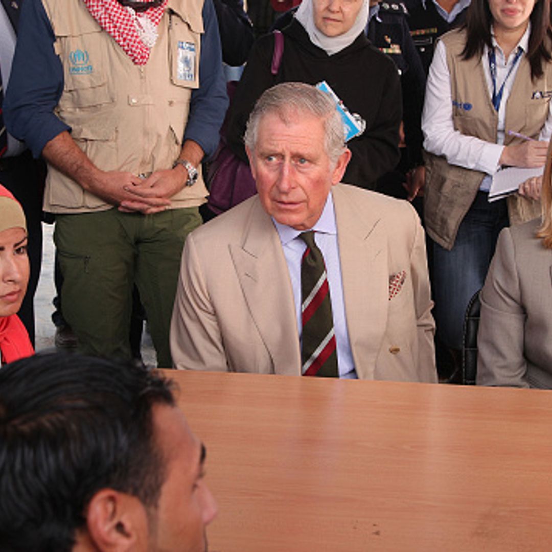 Prince Charles visits refugees in Jordan: 'You have my entire sympathy'