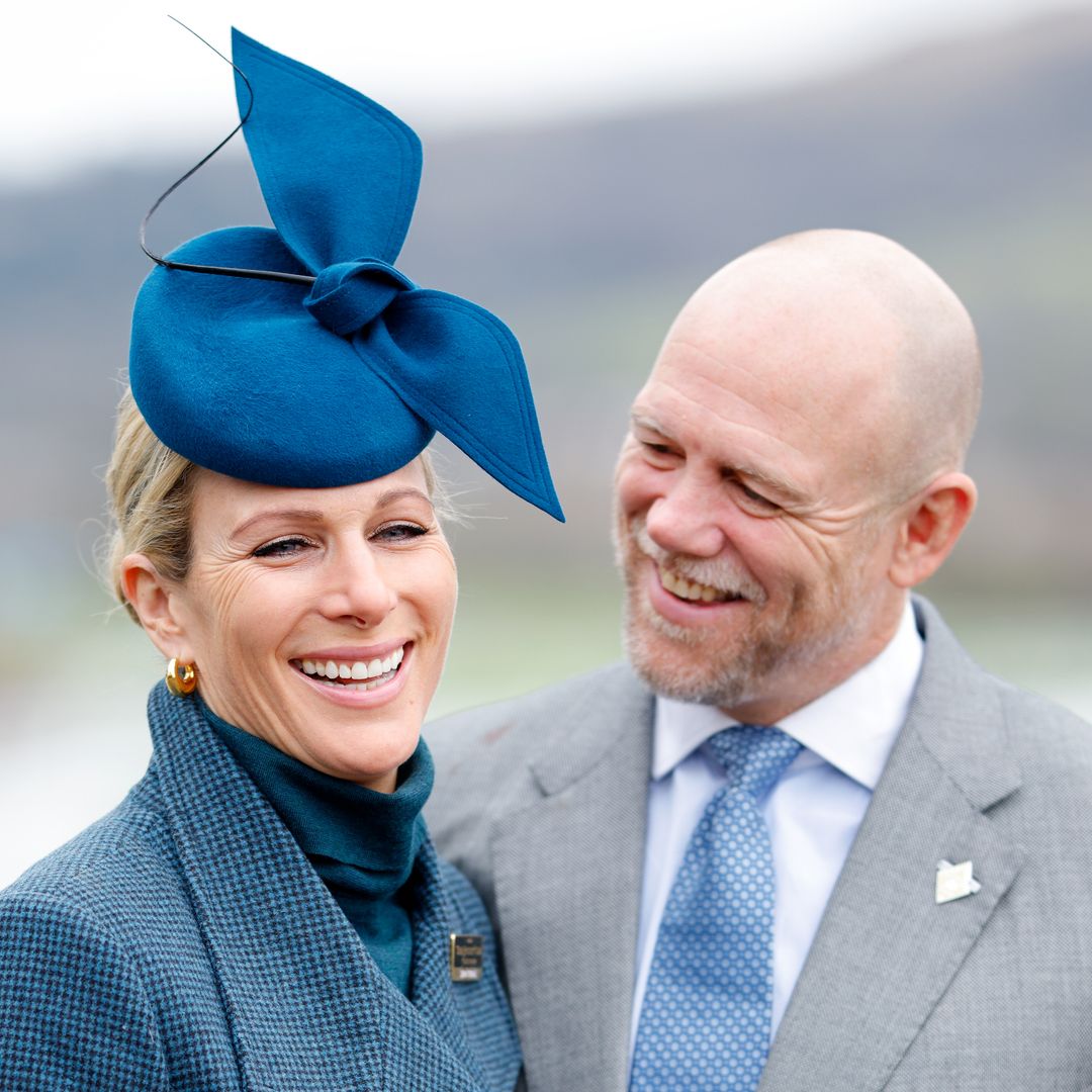 Zara Tindall oozes chic in lace dress alongside husband Mike Tindall as ...