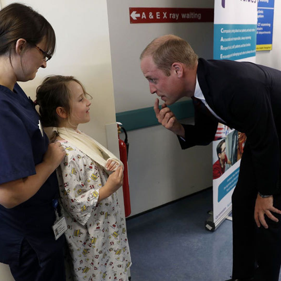 Prince William makes one girl's day by chatting about the tooth fairy during hospital visit