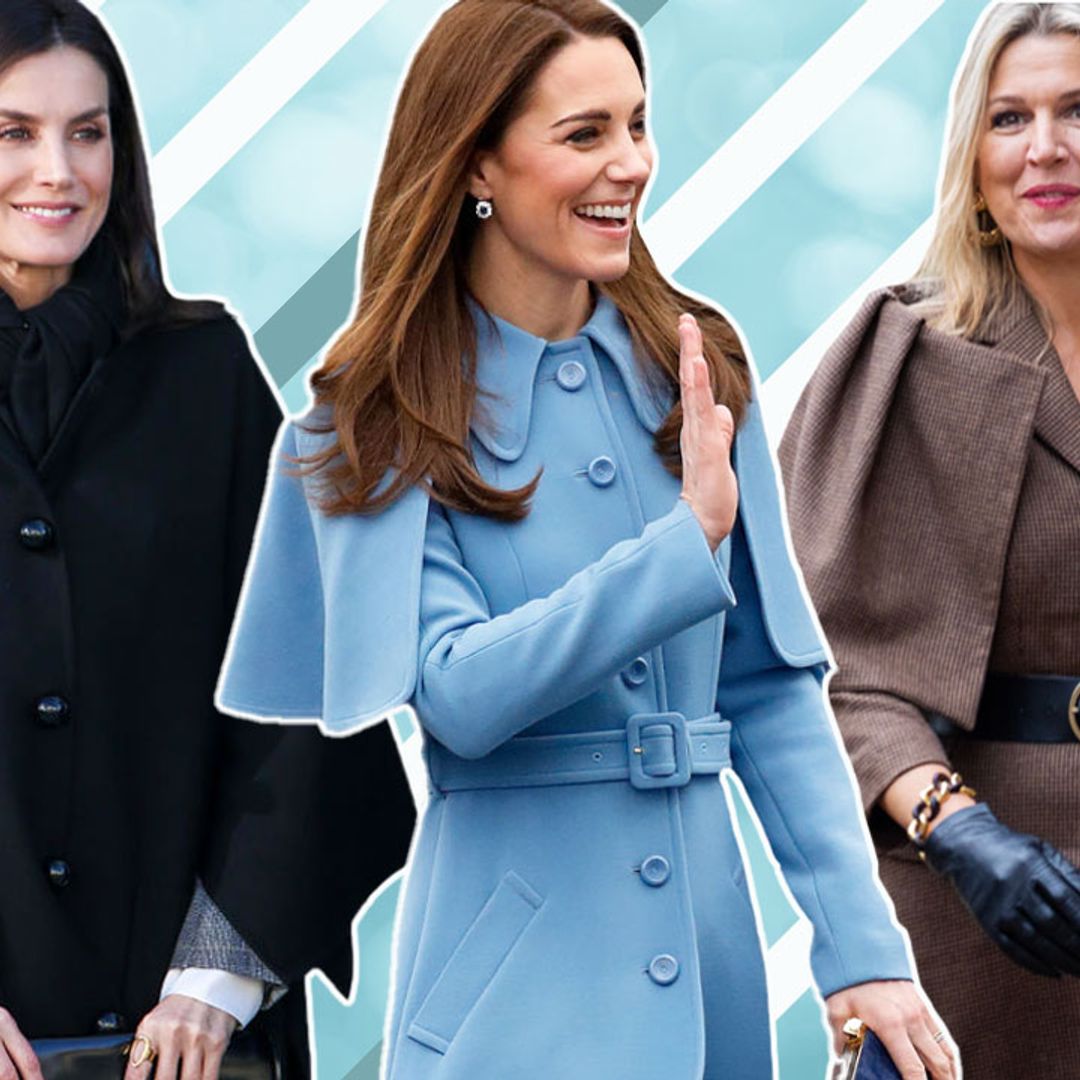 6 stylish cape coats inspired by the royals: From Princess Kate to Queen Letizia & more