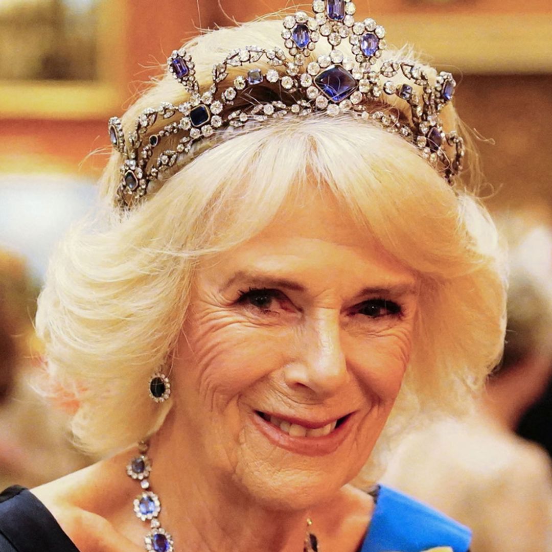 Queen Consort Camilla pictured with royal in-law's wedding gift