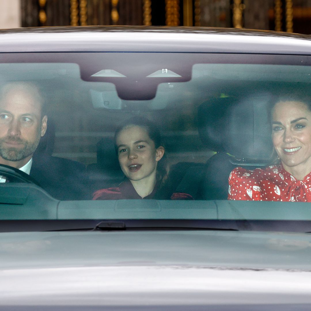 Princess Kate and Prince William take George, Charlotte and Louis to King Charles' Christmas lunch