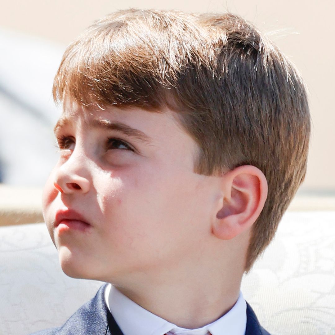 Prince Louis proudly looks on at dad William in personal photo