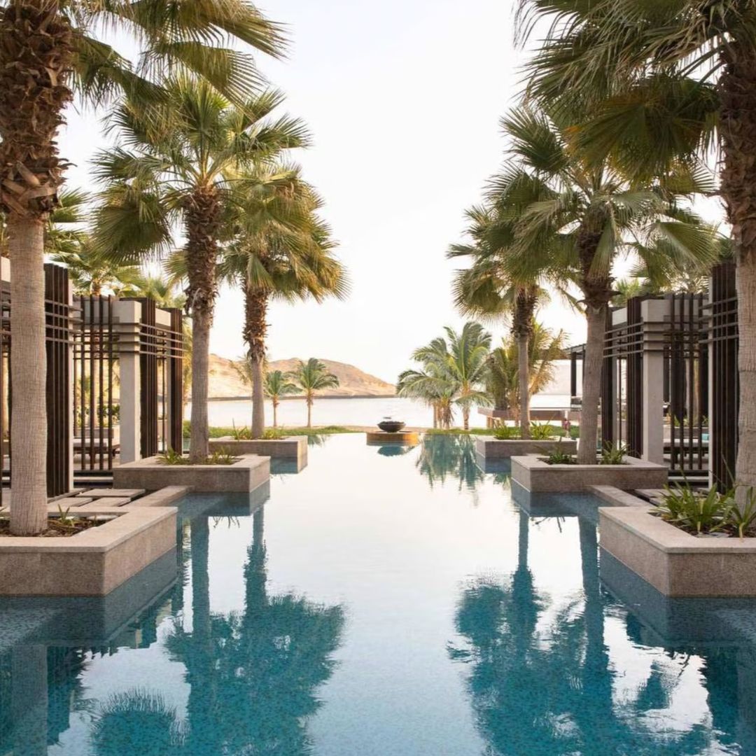 Jumeirah hotel in Oman outdoor pool 