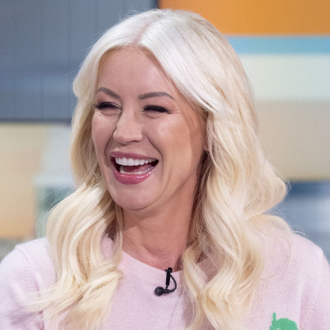 Denise Van Outen displays her endless legs in very risqué outfit!
