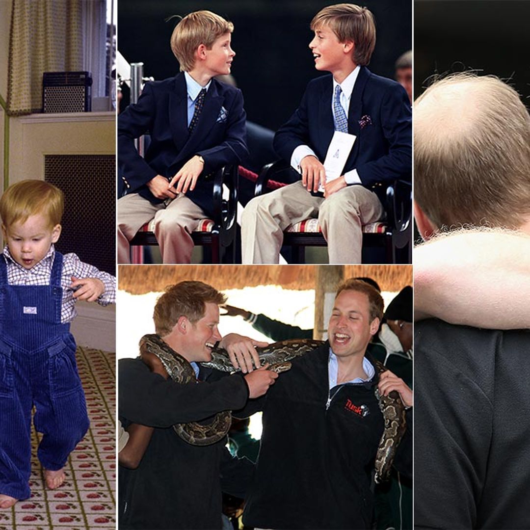 15 of Prince Harry and Prince William's sweet brotherly moments through the years