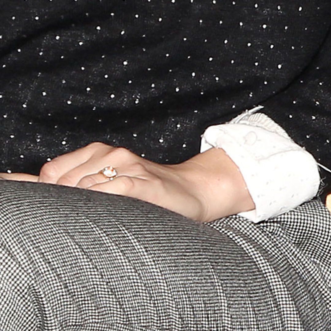 First look at Leighton Meester's wedding band and huge engagement ring