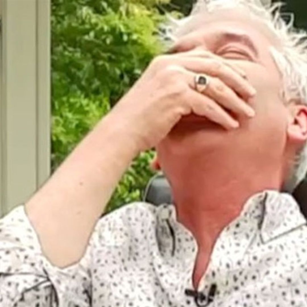 Phillip Schofield can't help contagious laughter as he tries out Father's Day gifts - see if you can resist it!