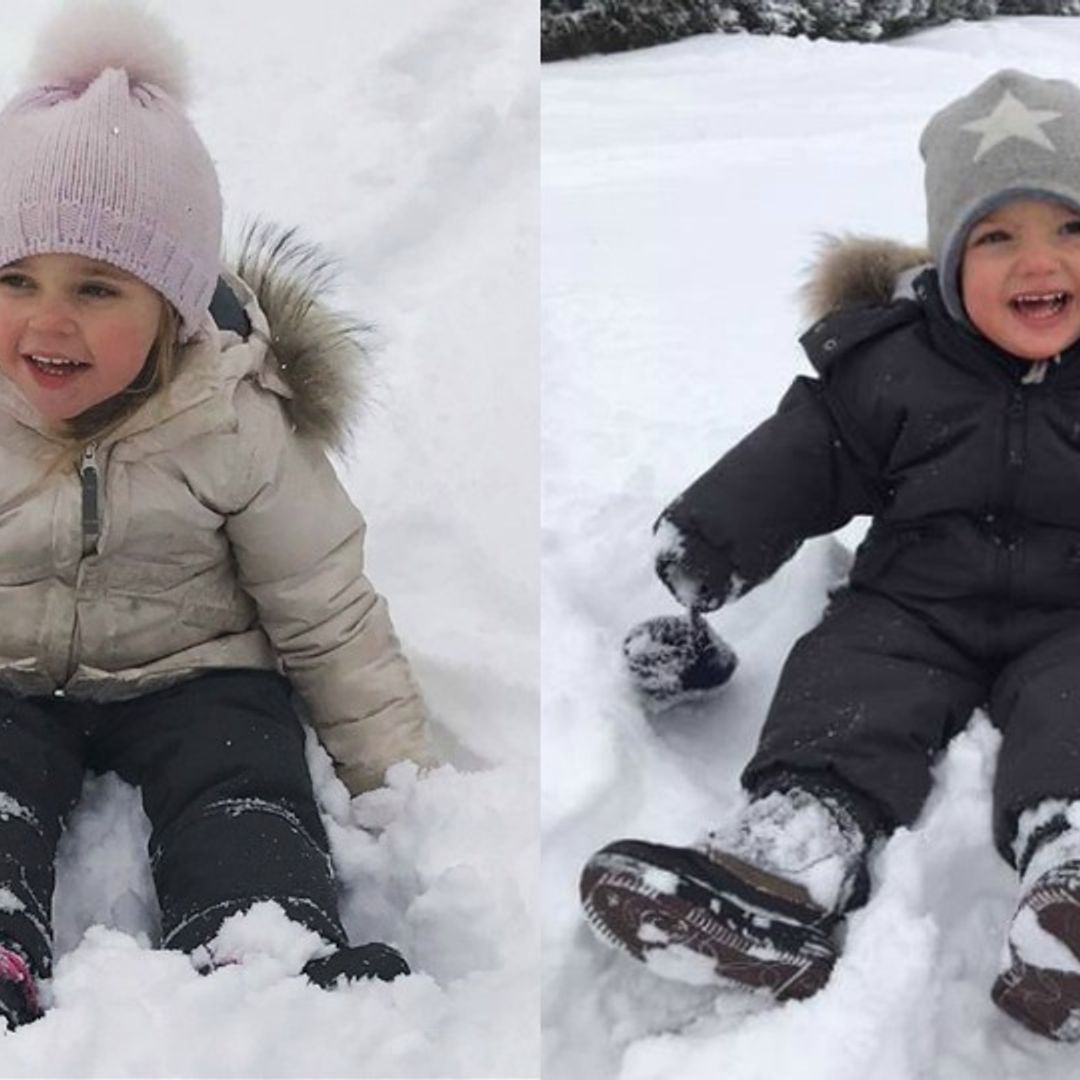 Princess Leonore and Prince Nicolas of Sweden hit the Swiss Alps