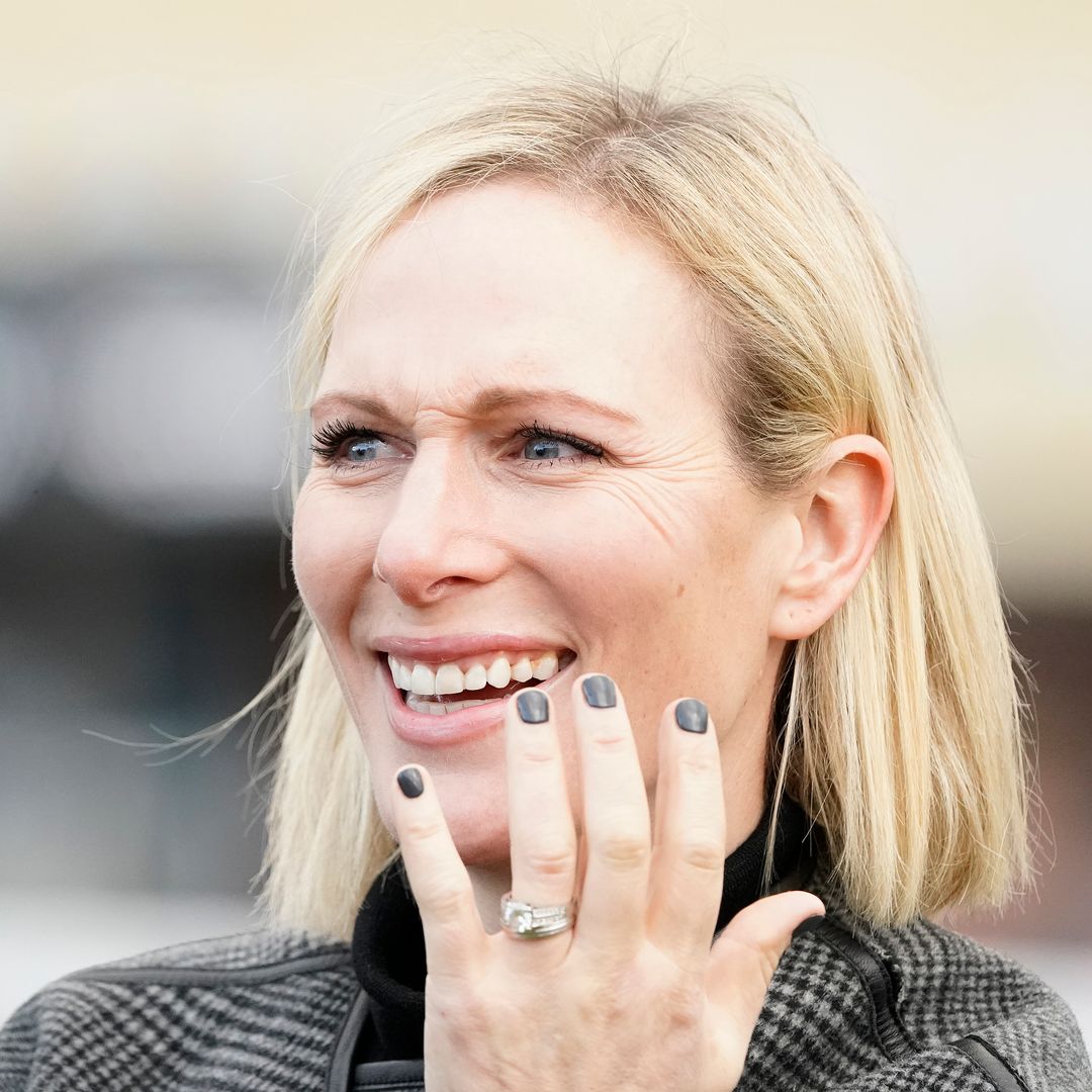 Zara Tindall's gothic eyeliner, mini shorts and vampy black manicure for red carpet event needs to be seen to be believed