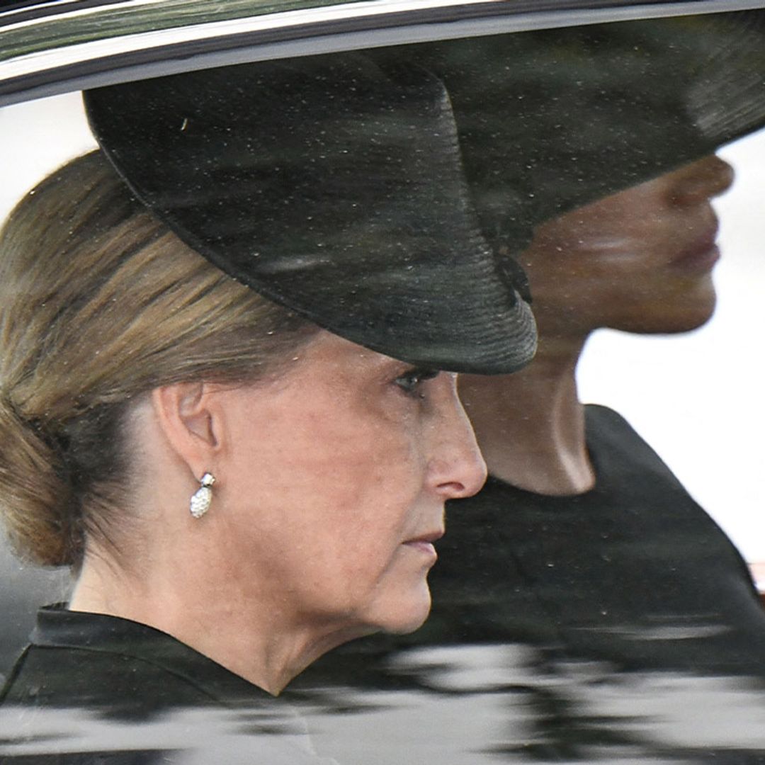 Countess Wessex's poignant funeral brooch she last wore alongside the Queen