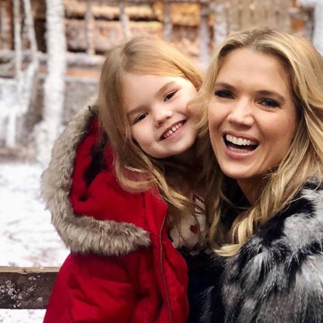 Good Morning Britain's Charlotte Hawkins treats her daughter to a Disney-themed day out in London