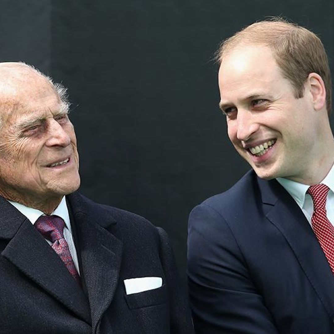 Prince William shares a laugh with Prince Philip at Magna Carta ceremony