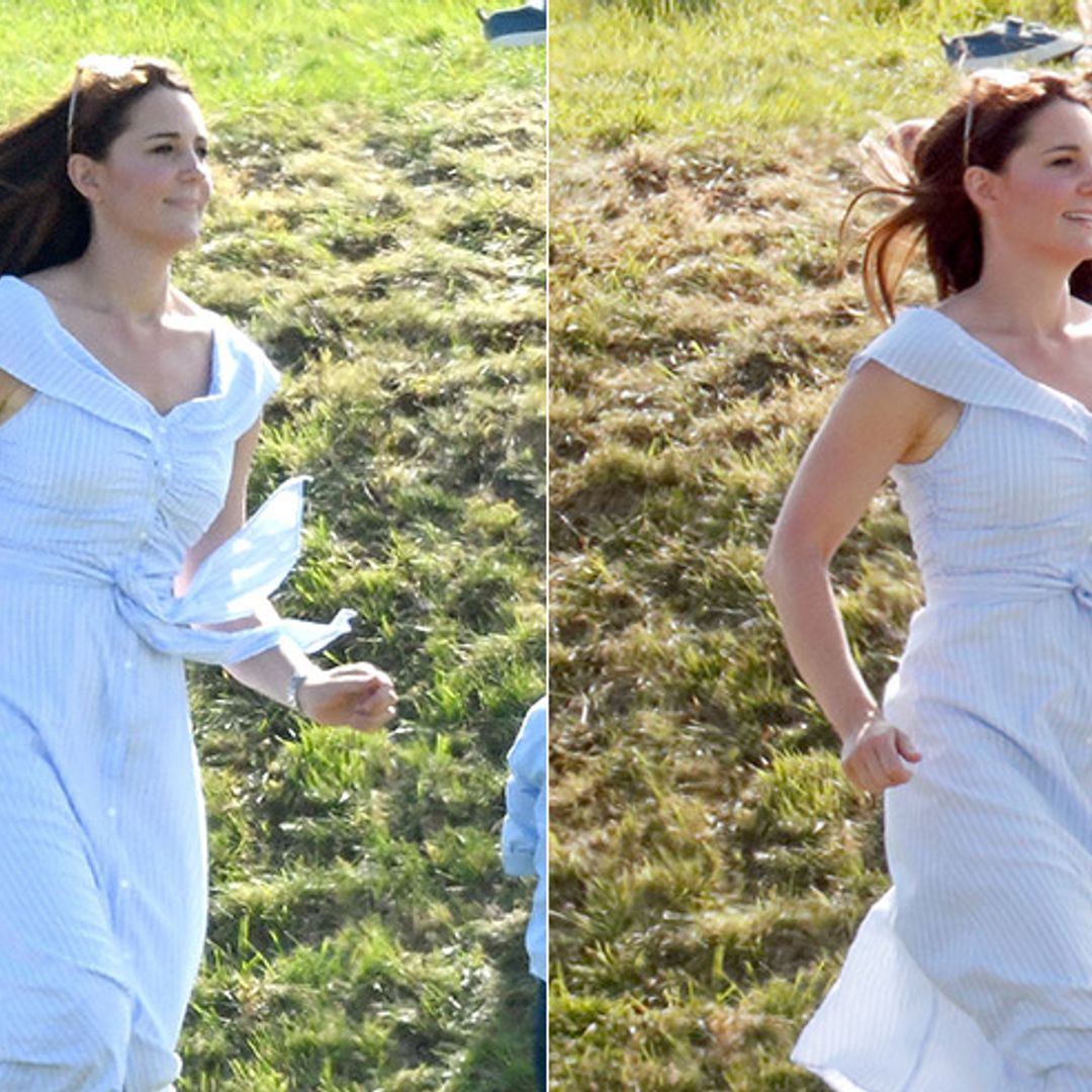 The real reason Kate Middleton ran at the polo with Prince George and Princess Charlotte