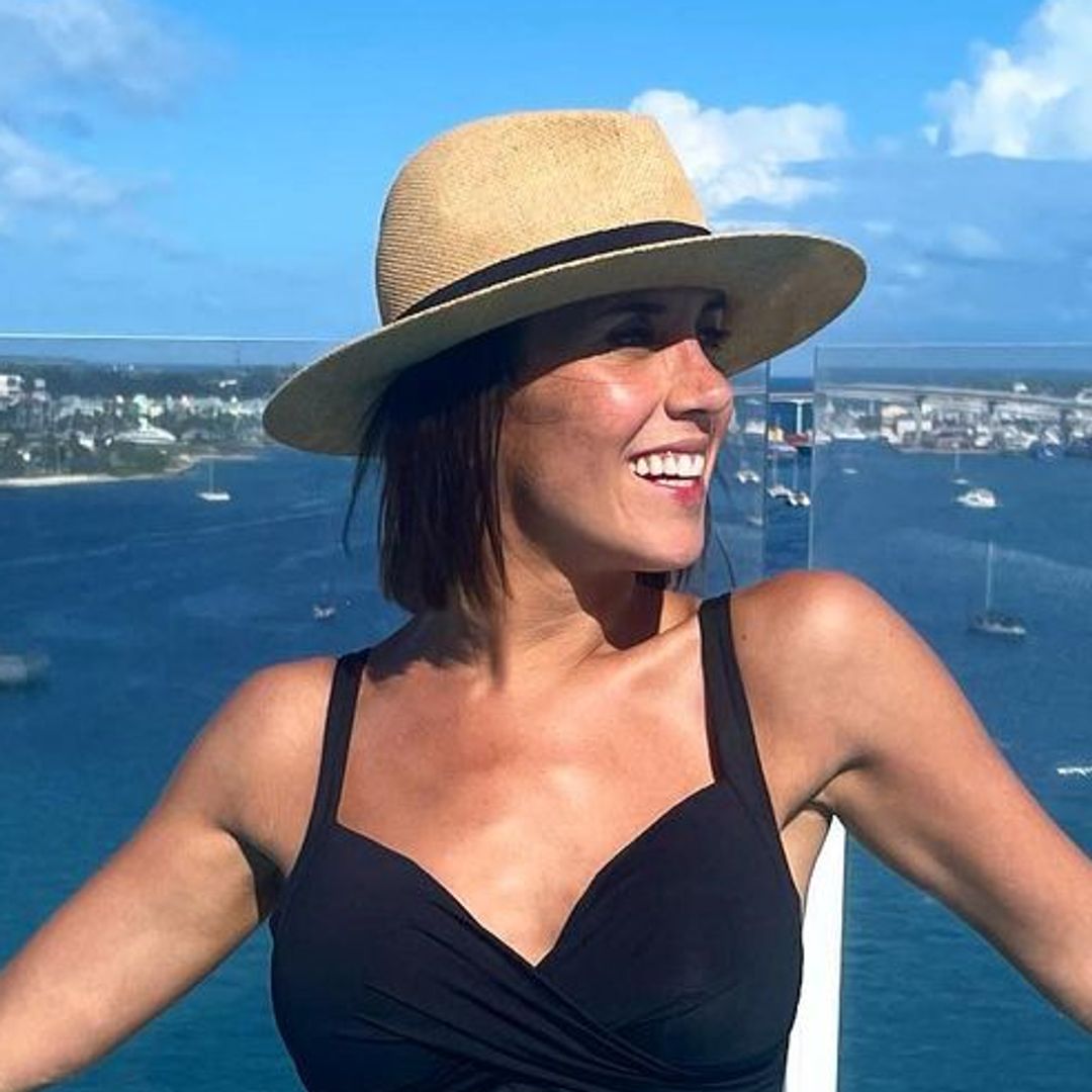 Pregnant Janette Manrara displays beautiful baby bump in swimsuit on family cruise