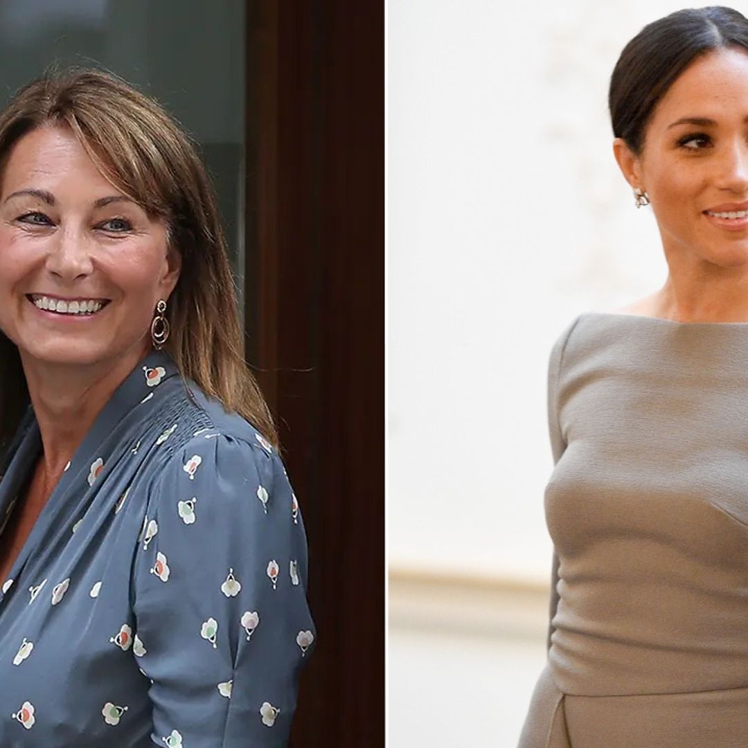 Carole Middleton just twinned exactly with Meghan Markle in a chic denim shirt